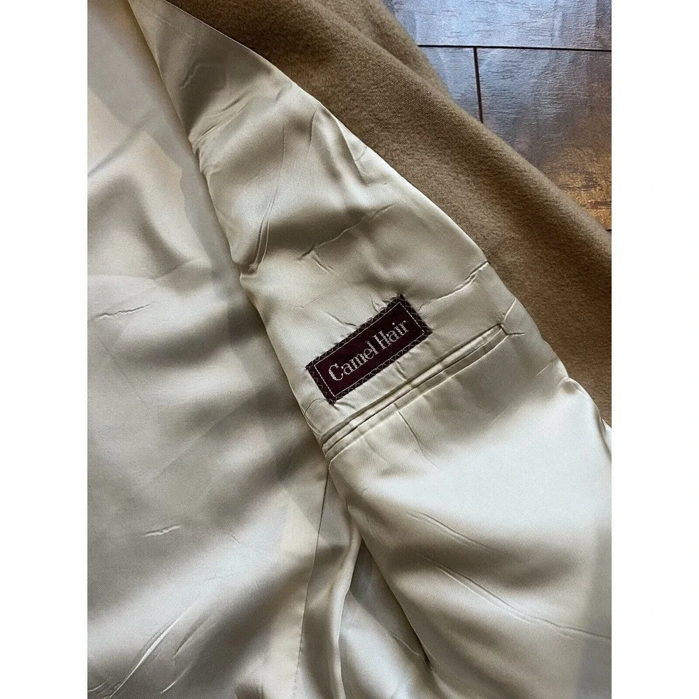 Chaps Ralph Lauren Blazer Mens Tan Camel Hair Sports Coat Suit Jacket